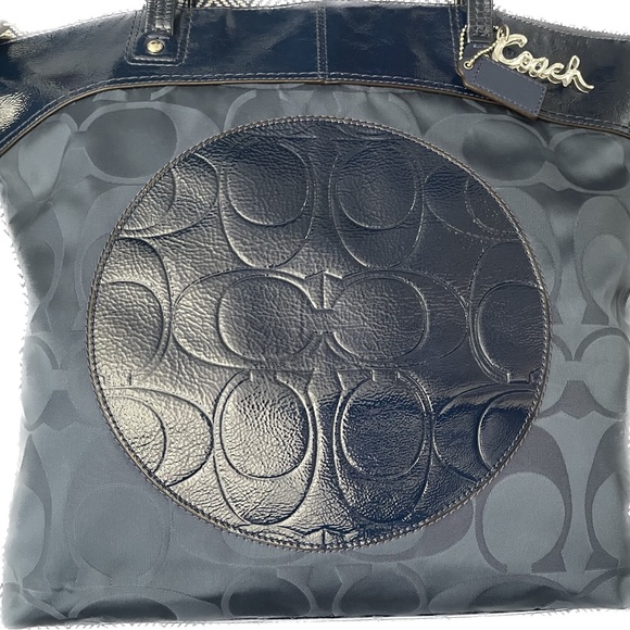 COACH NYLON BAG IN NAVY - Picture 5 of 16